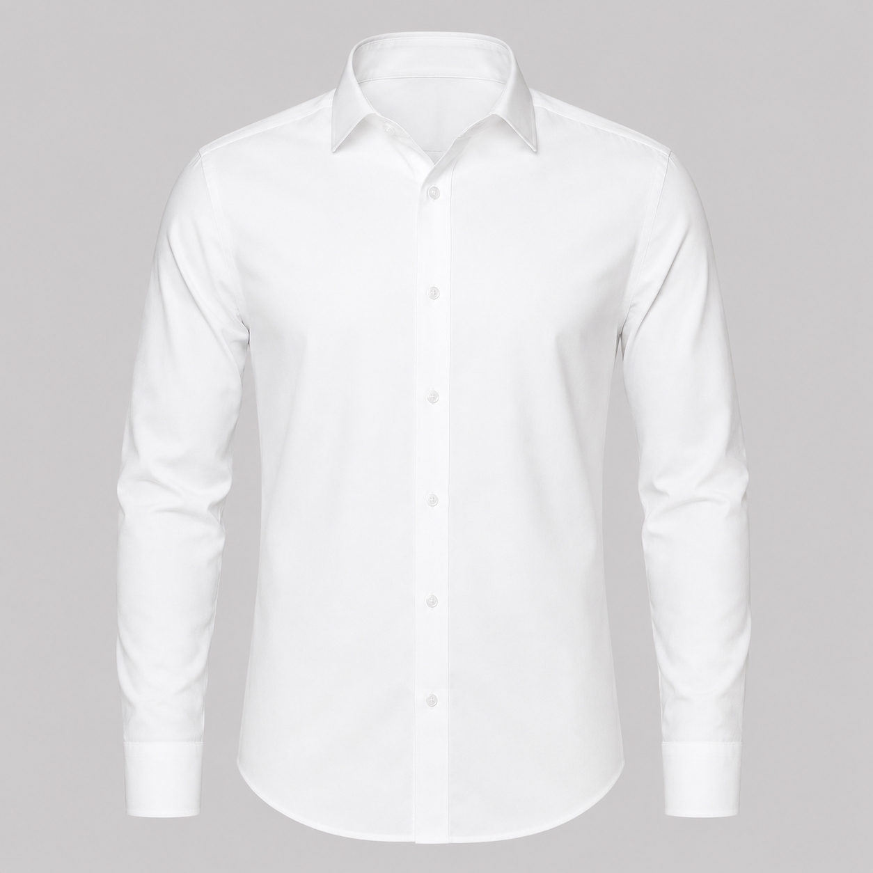 White Cotton Poplin Formal Shirt
