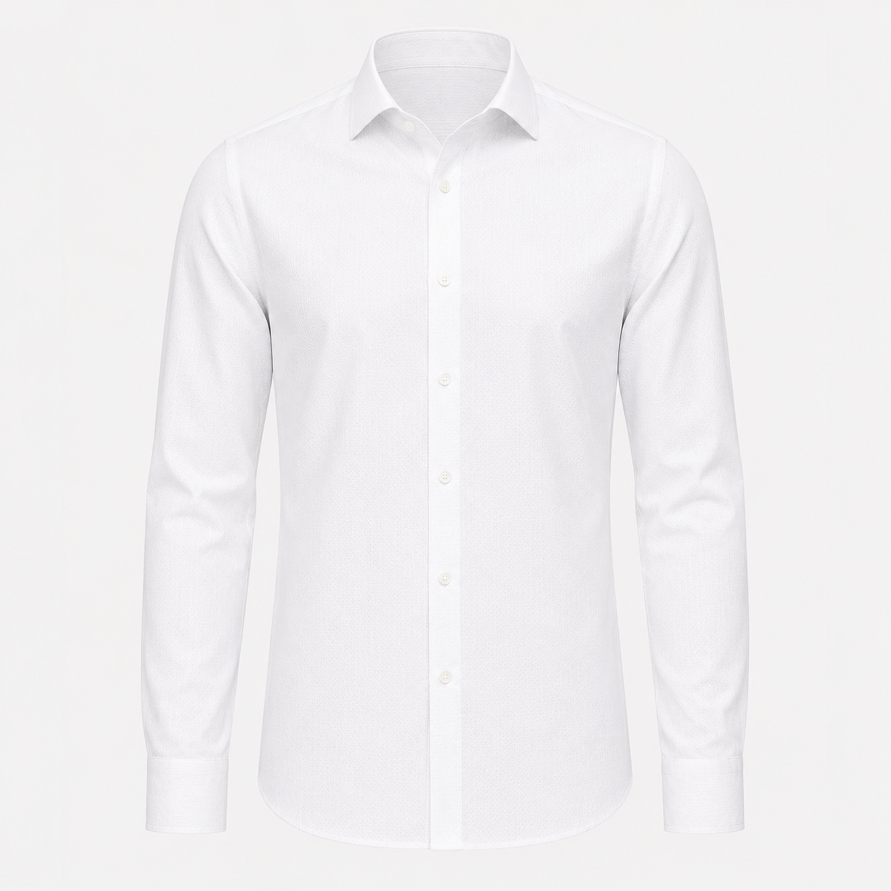 White Dobby Formal Shirt