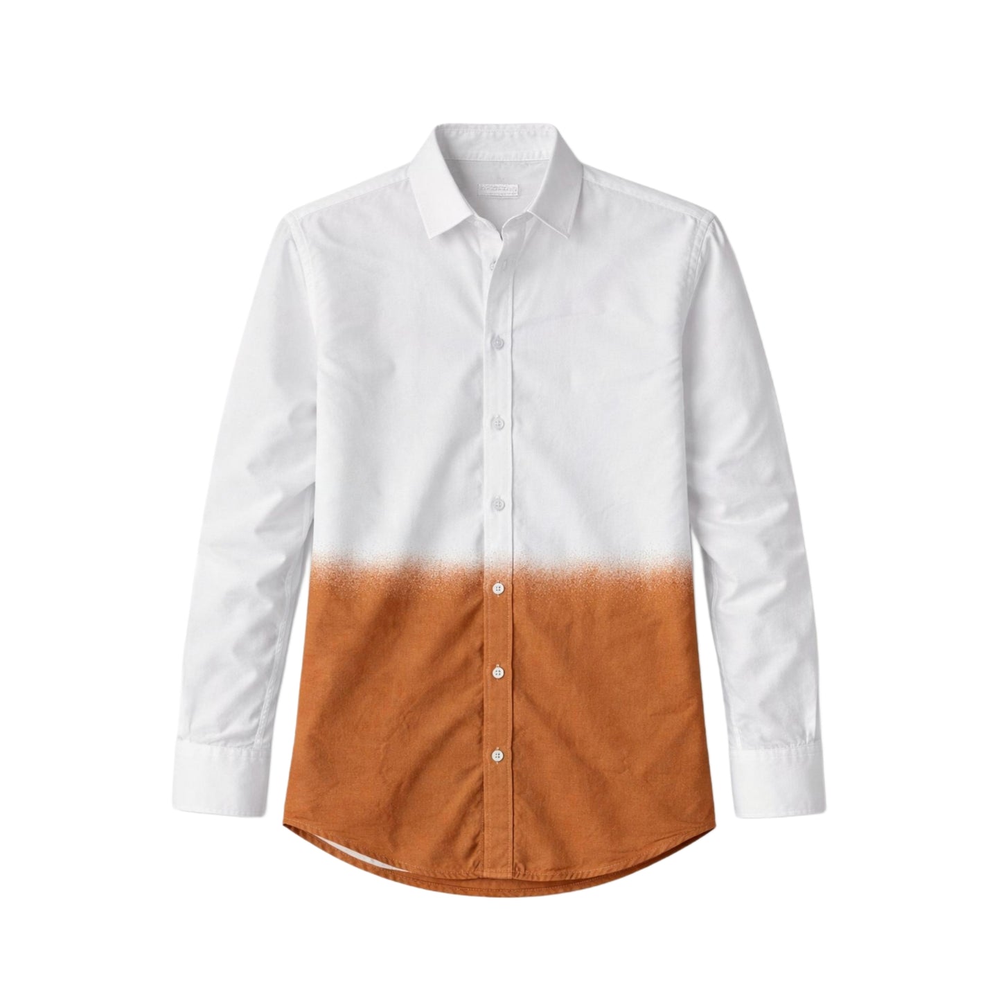 Dual Tone Orange White Shirt