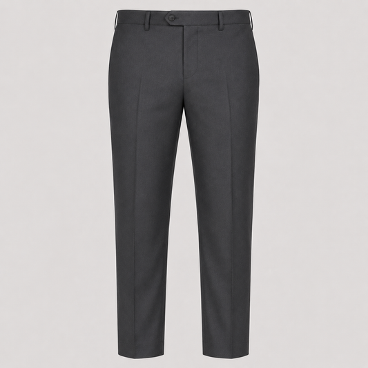 Dark Grey Regular Fit Formal Trousers