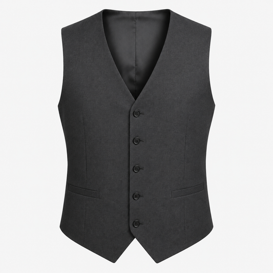 Charcoal Grey Tailored Waistcoat