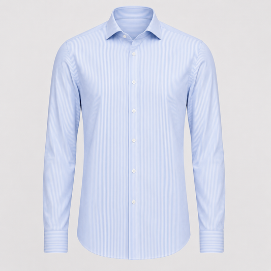 Light Blue Pinstripe Formal Shirt