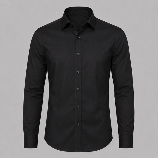 Black Twill Formal Shirt